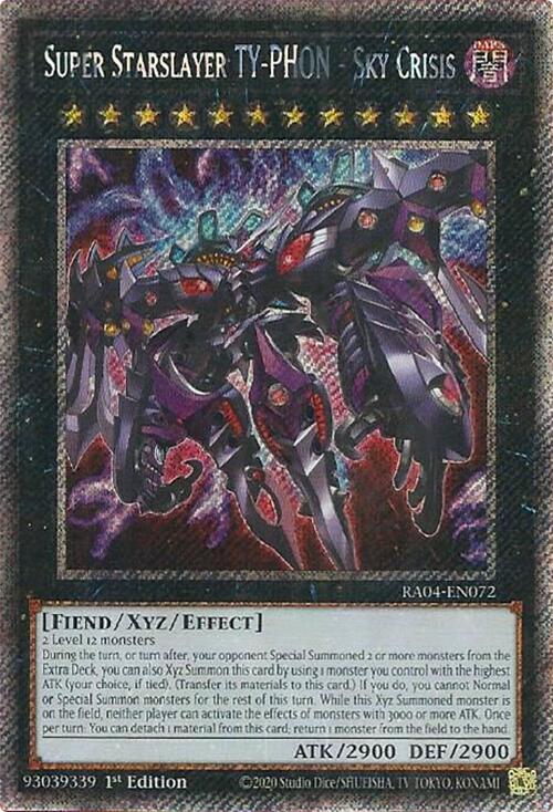 Super Starslayer TY-PHON - Sky Crisis [RA04-EN072] Platinum Secret Rare | Good Games Morley