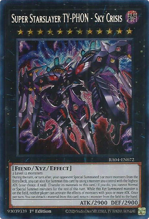 Super Starslayer TY-PHON - Sky Crisis [RA04-EN072] Secret Rare | Good Games Morley
