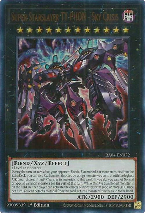 Super Starslayer TY-PHON - Sky Crisis [RA04-EN072] Ultra Rare | Good Games Morley