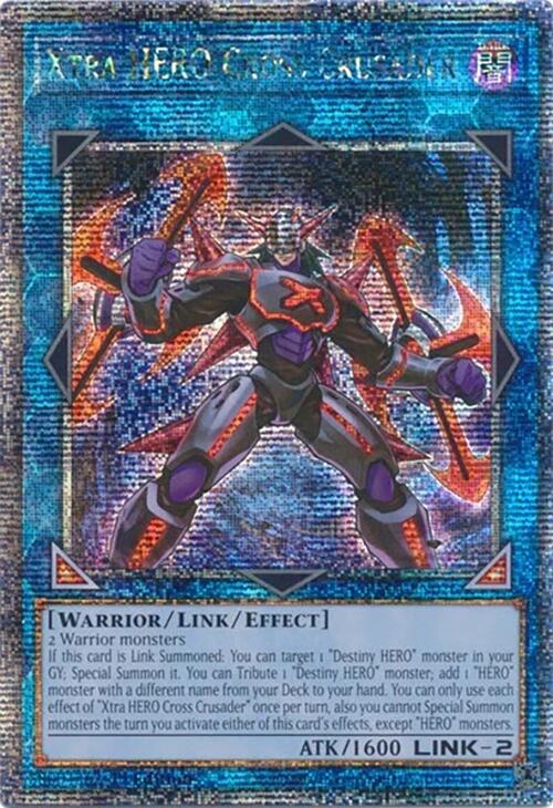 Xtra HERO Cross Crusader [RA04-EN076] Quarter Century Secret Rare | Good Games Morley