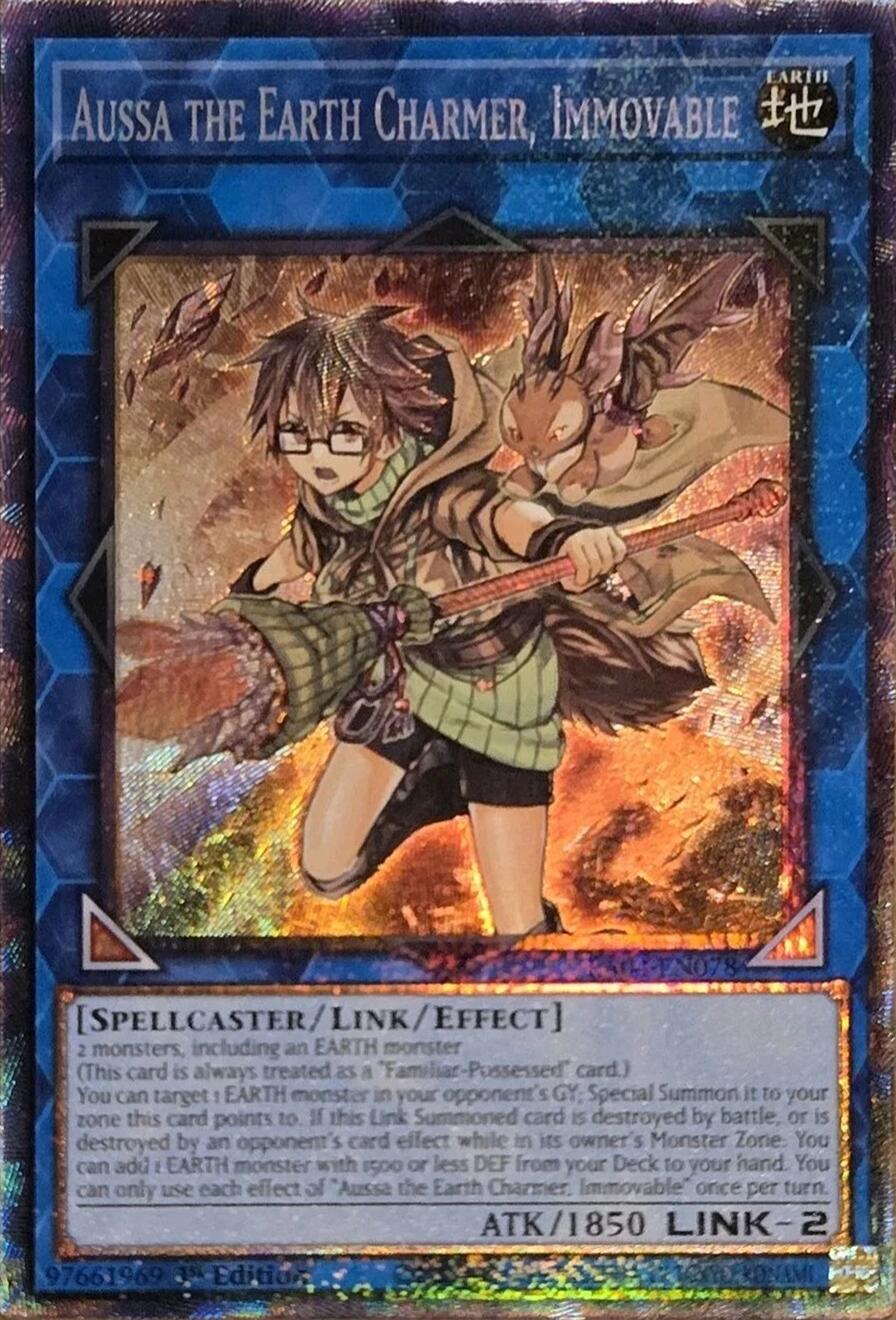 Aussa the Earth Charmer, Immovable [RA04-EN078] Prismatic Collector's Rare | Good Games Morley