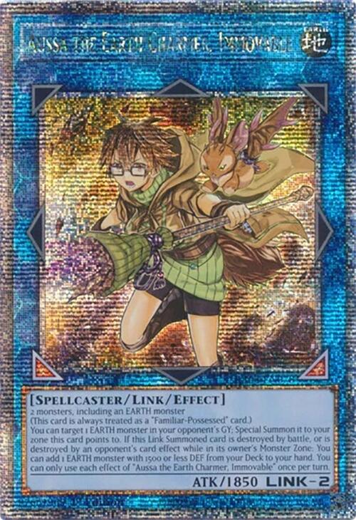 Aussa the Earth Charmer, Immovable [RA04-EN078] Quarter Century Secret Rare | Good Games Morley