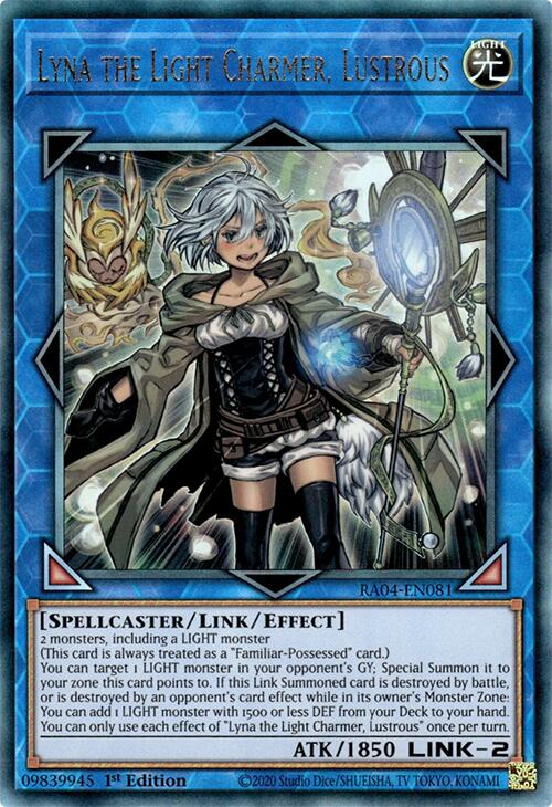 Lyna the Light Charmer, Lustrous [RA04-EN081] Prismatic Ultimate Rare | Good Games Morley