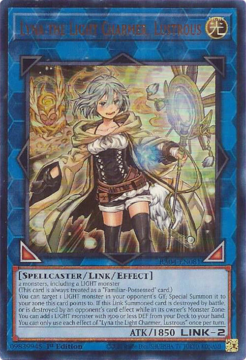 Lyna the Light Charmer, Lustrous [RA04-EN081] Ultra Rare | Good Games Morley