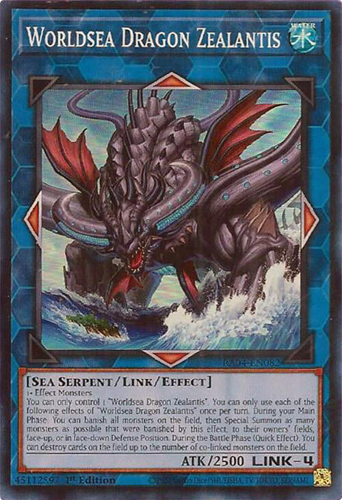 Worldsea Dragon Zealantis [RA04-EN082] Super Rare | Good Games Morley