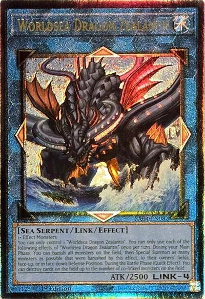 Worldsea Dragon Zealantis [RA04-EN082] Prismatic Ultimate Rare | Good Games Morley