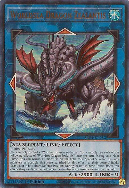 Worldsea Dragon Zealantis [RA04-EN082] Ultra Rare | Good Games Morley