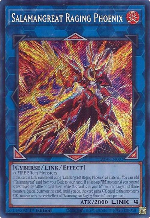 Salamangreat Raging Phoenix [RA04-EN083] Secret Rare | Good Games Morley