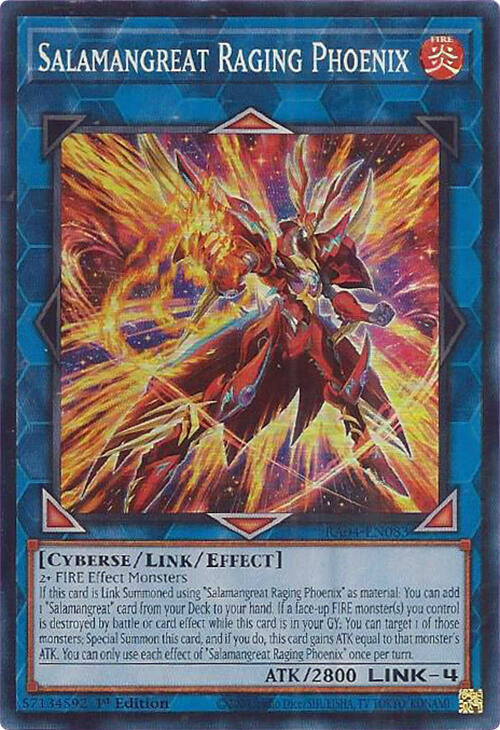 Salamangreat Raging Phoenix [RA04-EN083] Super Rare | Good Games Morley