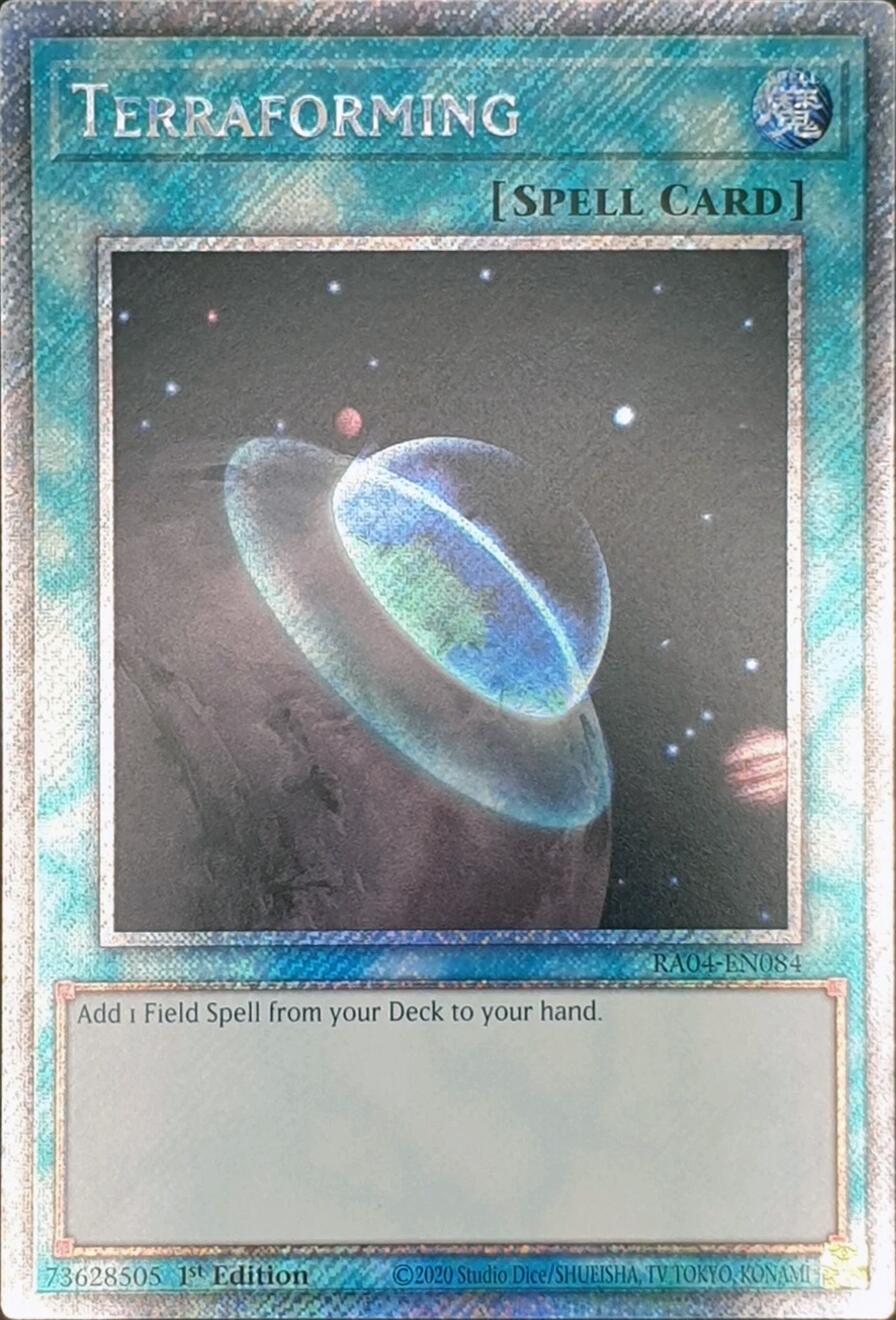 Terraforming [RA04-EN084] Platinum Secret Rare | Good Games Morley