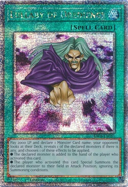 Lullaby of Obedience [RA04-EN085] Quarter Century Secret Rare | Good Games Morley