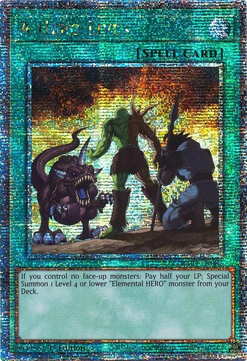 A Hero Lives [RA04-EN087] Quarter Century Secret Rare | Good Games Morley
