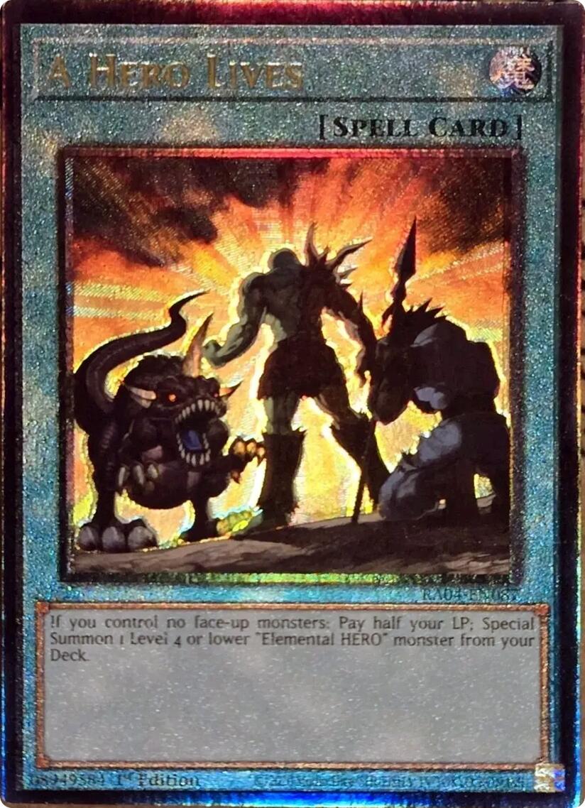A Hero Lives [RA04-EN087] Prismatic Ultimate Rare | Good Games Morley