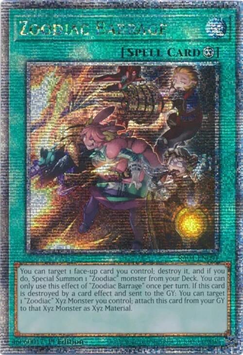Zoodiac Barrage [RA04-EN091] Quarter Century Secret Rare | Good Games Morley