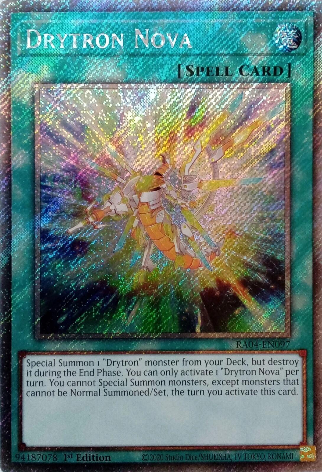 Drytron Nova [RA04-EN097] Platinum Secret Rare | Good Games Morley