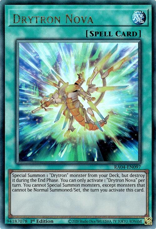 Drytron Nova [RA04-EN097] Prismatic Ultimate Rare | Good Games Morley
