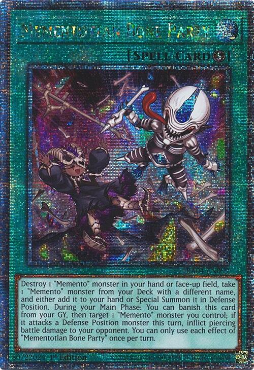 Mementotlan Bone Party [RA04-EN099] Quarter Century Secret Rare | Good Games Morley
