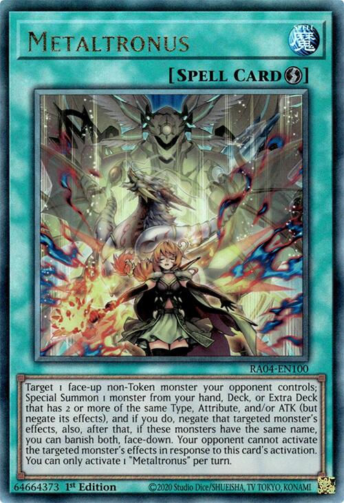 Metaltronus [RA04-EN100] Prismatic Ultimate Rare | Good Games Morley