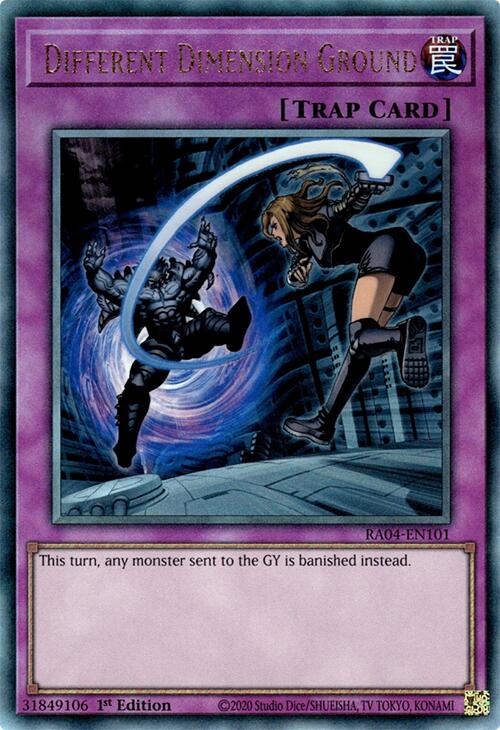 Different Dimension Ground [RA04-EN101] Prismatic Ultimate Rare | Good Games Morley