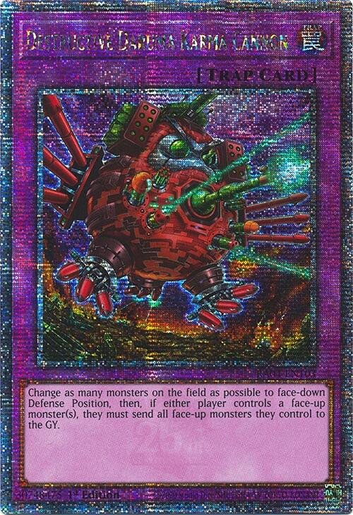 Destructive Daruma Karma Cannon [RA04-EN103] Quarter Century Secret Rare | Good Games Morley