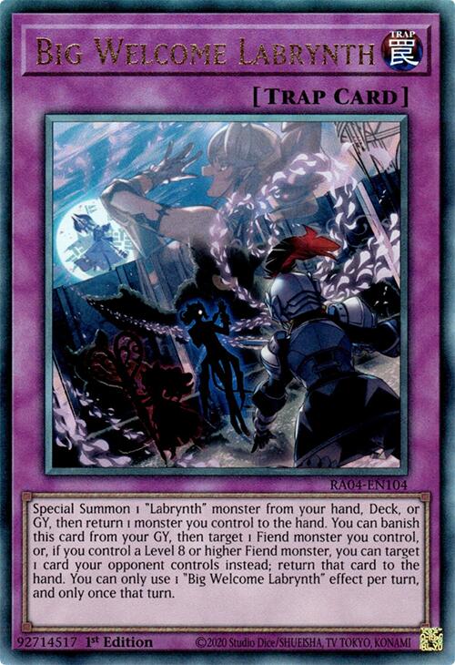 Big Welcome Labrynth [RA04-EN104] Prismatic Ultimate Rare | Good Games Morley