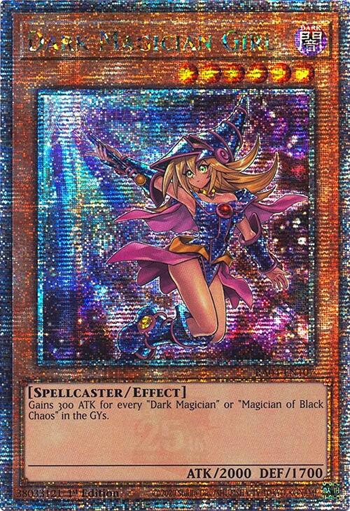 Dark Magician Girl (7th Art) [RA04-EN107] Quarter Century Secret Rare | Good Games Morley
