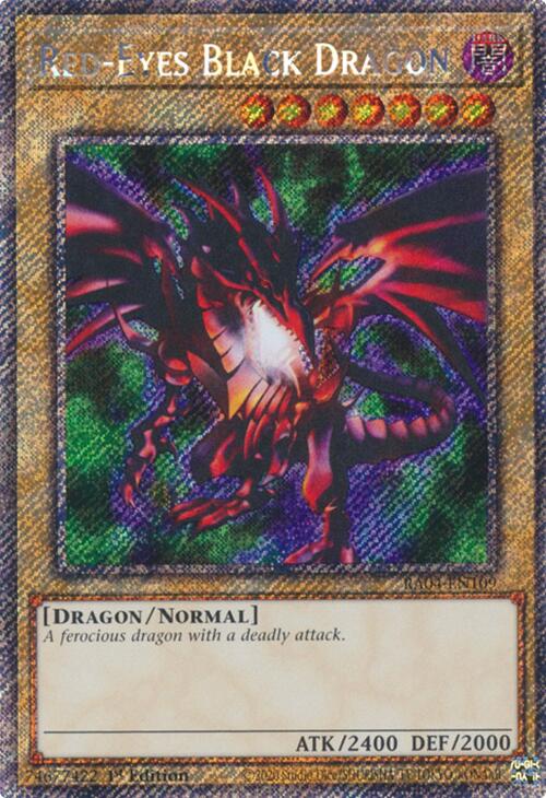 Red-Eyes Black Dragon (4th Art) [RA04-EN109] Platinum Secret Rare | Good Games Morley