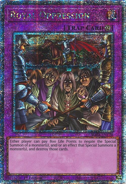 Royal Oppression [RA04-EN120] Quarter Century Secret Rare | Good Games Morley