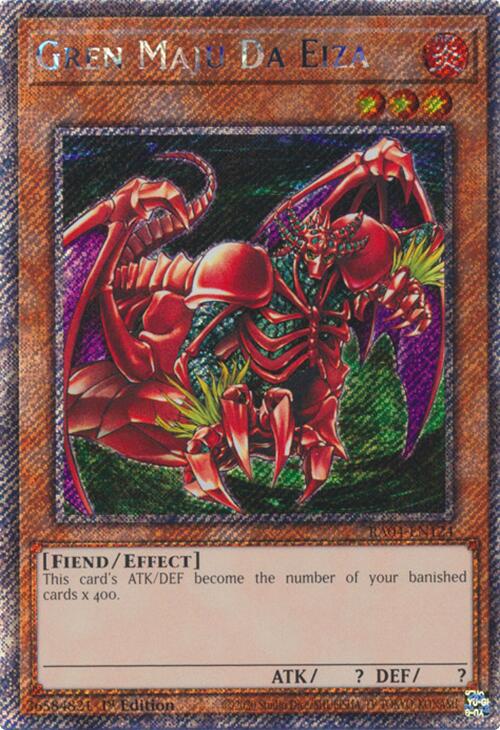 Gren Maju Da Eiza [RA04-EN124] Platinum Secret Rare | Good Games Morley