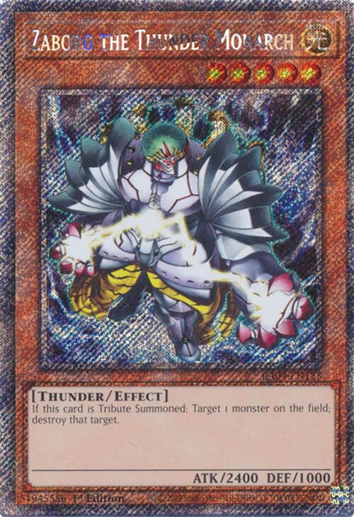 Zaborg the Thunder Monarch [RA04-EN125] Platinum Secret Rare | Good Games Morley