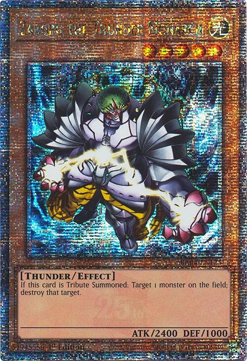 Zaborg the Thunder Monarch [RA04-EN125] Quarter Century Secret Rare | Good Games Morley