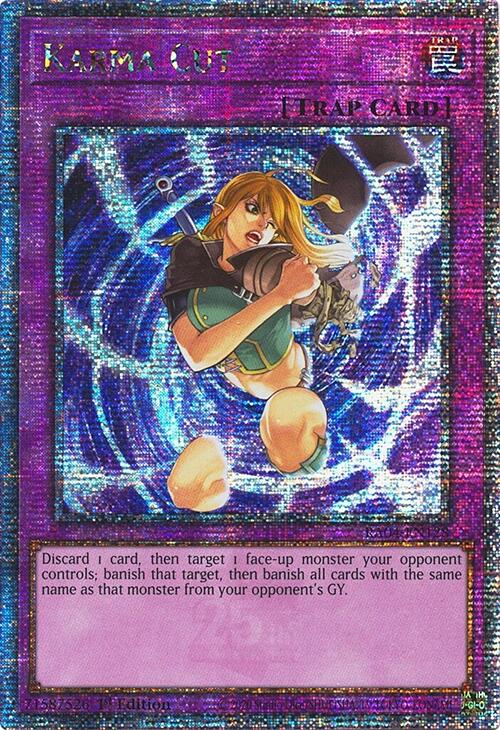 Karma Cut [RA04-EN128] Quarter Century Secret Rare | Good Games Morley