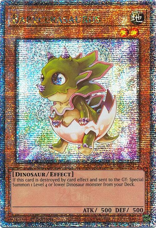 Babycerasaurus [RA04-EN131] Quarter Century Secret Rare | Good Games Morley