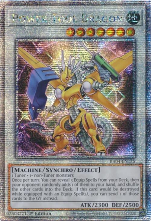 Power Tool Dragon [RA04-EN135] Quarter Century Secret Rare | Good Games Morley