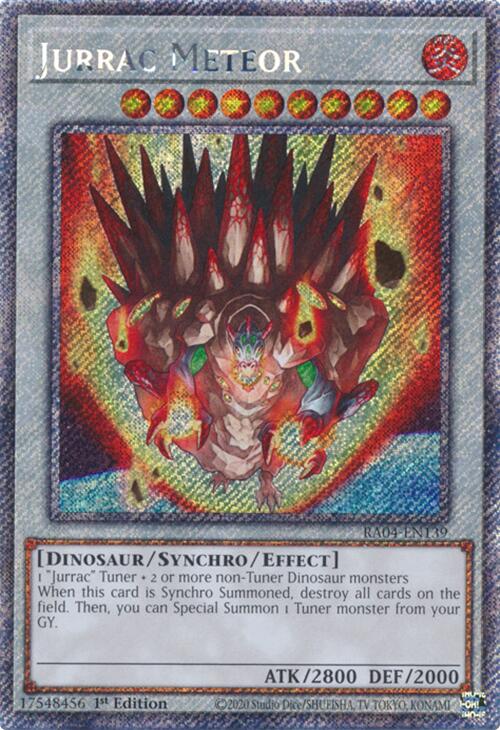 Jurrac Meteor [RA04-EN139] Platinum Secret Rare | Good Games Morley
