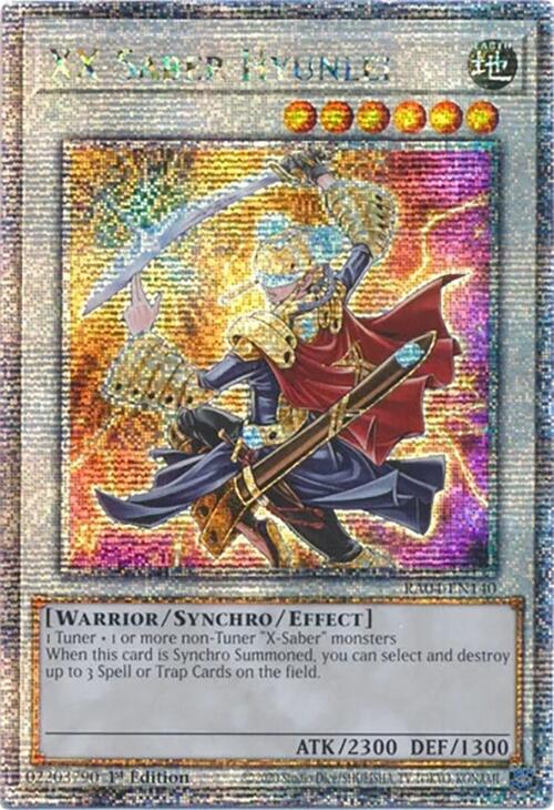 XX-Saber Hyunlei [RA04-EN140] Quarter Century Secret Rare | Good Games Morley
