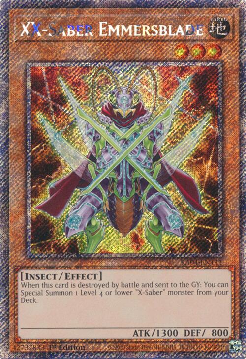 XX-Saber Emmersblade [RA04-EN141] Platinum Secret Rare | Good Games Morley