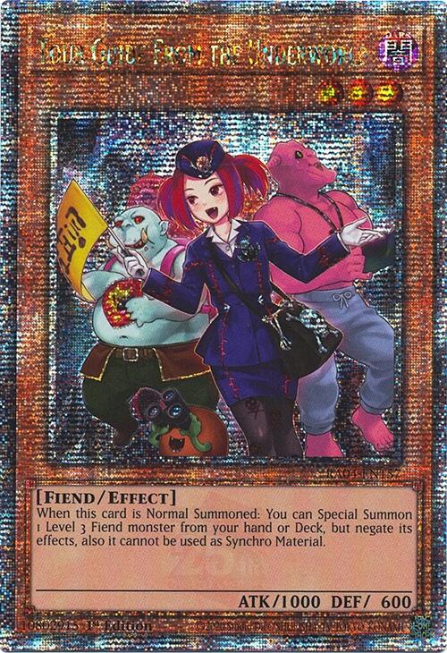 Tour Guide from the Underworld (Alternate Art) [RA04-EN157] Quarter Century Secret Rare | Good Games Morley