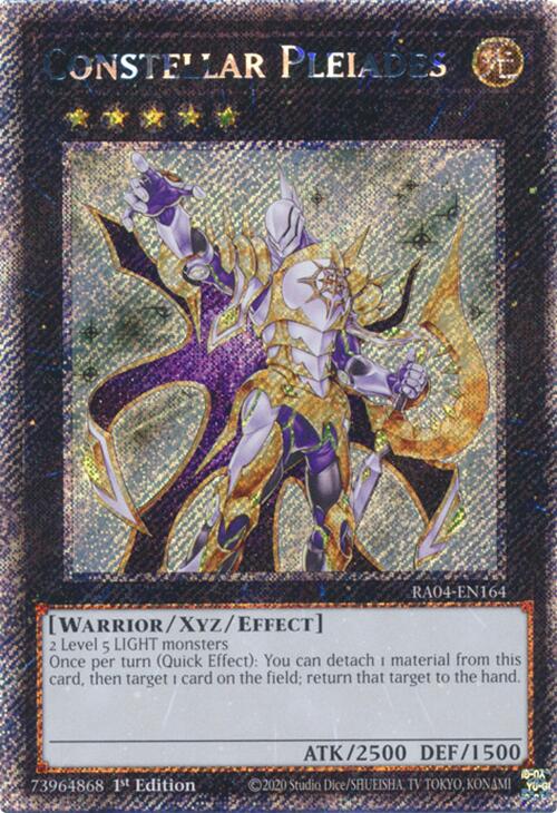Constellar Pleiades [RA04-EN164] Platinum Secret Rare | Good Games Morley
