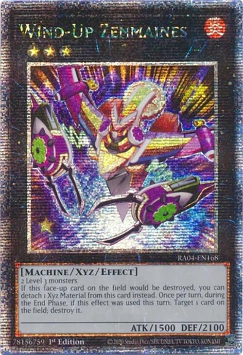 Wind-Up Zenmaines [RA04-EN168] Quarter Century Secret Rare | Good Games Morley
