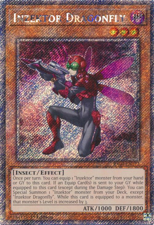 Inzektor Dragonfly [RA04-EN172] Platinum Secret Rare | Good Games Morley