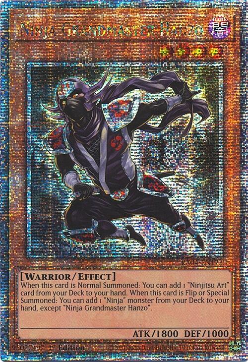 Ninja Grandmaster Hanzo [RA04-EN173] Quarter Century Secret Rare | Good Games Morley