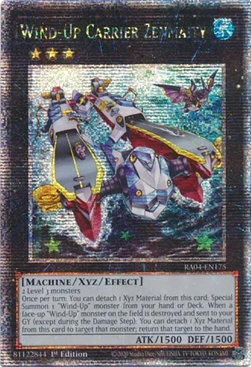 Wind-Up Carrier Zenmaity [RA04-EN175] Quarter Century Secret Rare | Good Games Morley