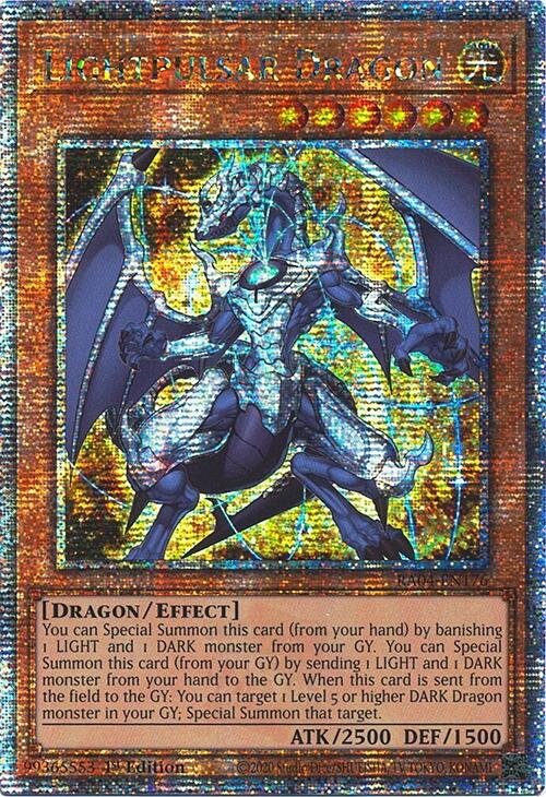 Lightpulsar Dragon [RA04-EN176] Quarter Century Secret Rare | Good Games Morley