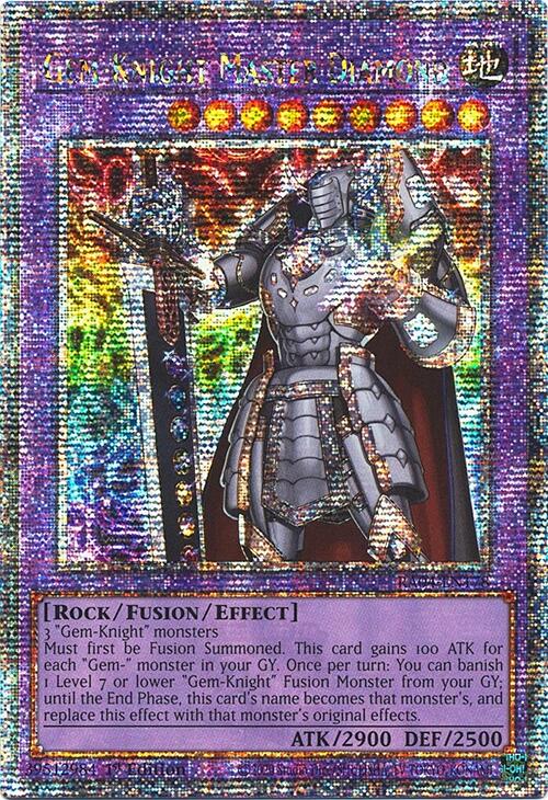 Gem-Knight Master Diamond [RA04-EN178] Quarter Century Secret Rare | Good Games Morley