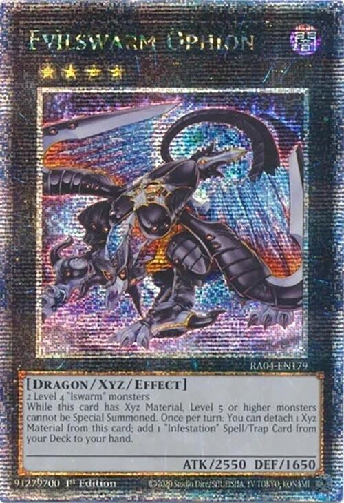 Evilswarm Ophion [RA04-EN179] Quarter Century Secret Rare | Good Games Morley