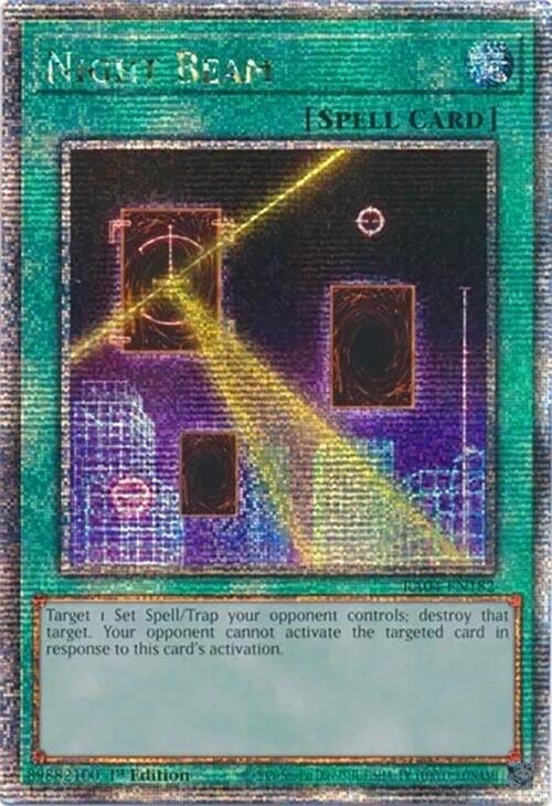 Night Beam [RA04-EN182] Quarter Century Secret Rare | Good Games Morley