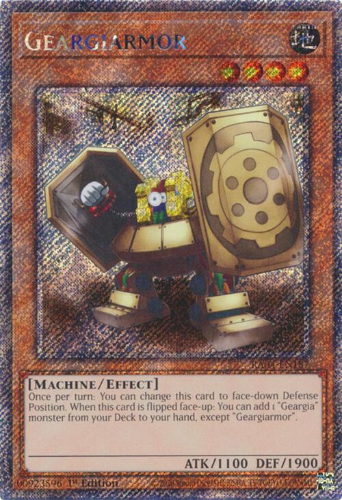 Geargiarmor [RA04-EN187] Platinum Secret Rare | Good Games Morley