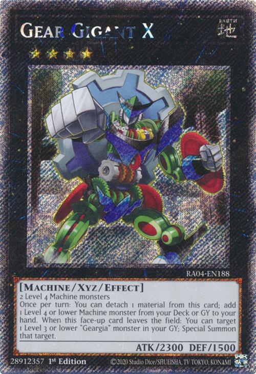 Gear Gigant X [RA04-EN188] Platinum Secret Rare | Good Games Morley