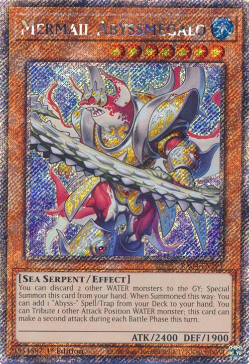 Mermail Abyssmegalo [RA04-EN191] Platinum Secret Rare | Good Games Morley